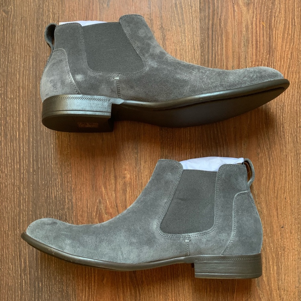 John Varvatos Collection Men’s Suede Chelsea Boots